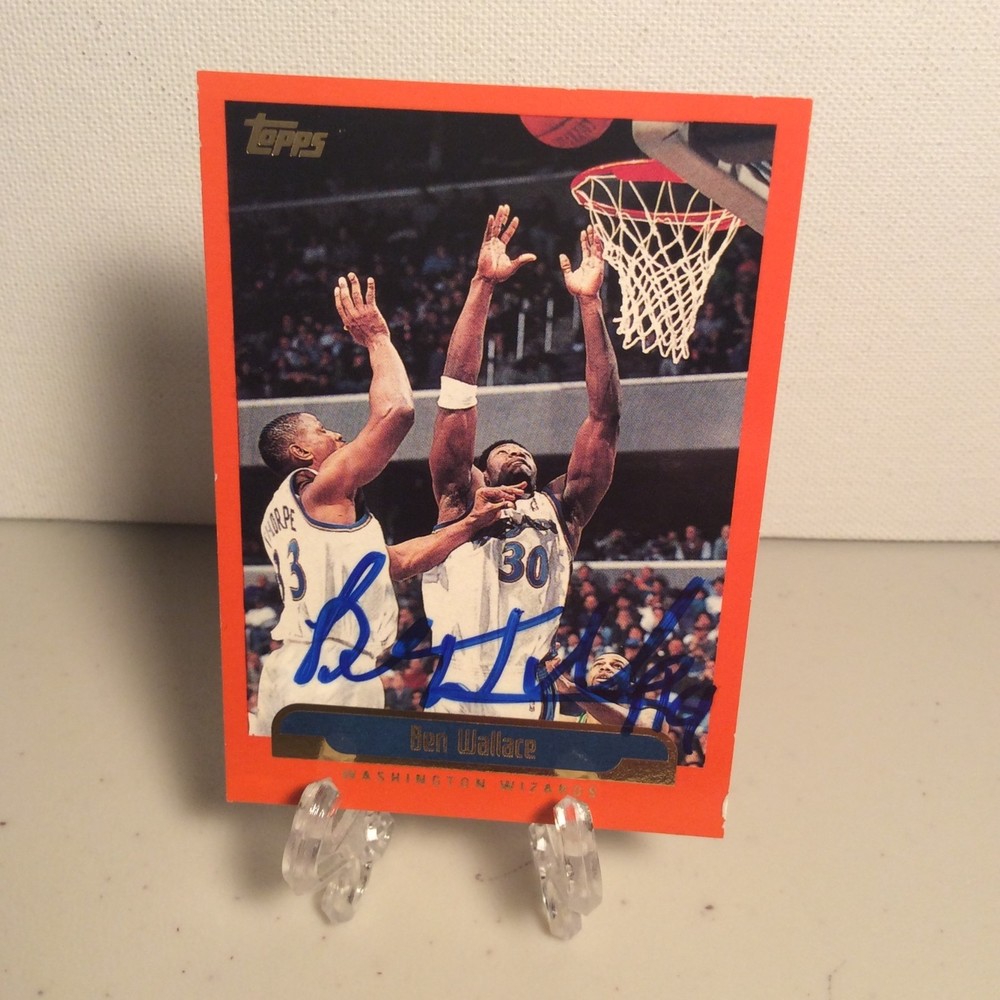 Tops 1999 Ben Wallace #54 Card - Autographed